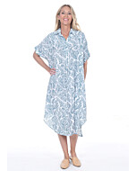 STEEL SEALIFE SHIRT DRESS
