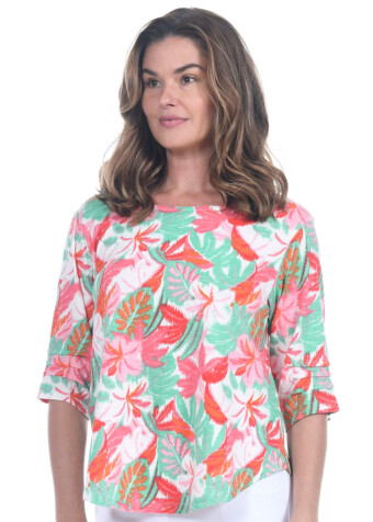 COTTON 3/4 SLEEVE TEE