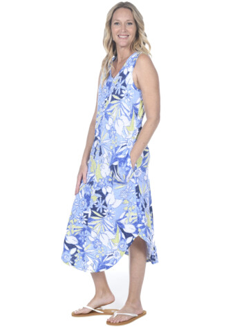 ESCAPE COTTON LONG TANK DRESS
