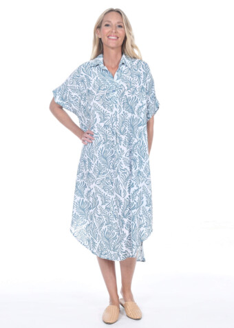 STEEL SEALIFE SHIRT DRESS