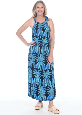 LONG HALTER DRESS