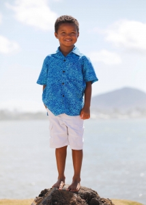 Repel Respectful Earn Boys Aloha Shirt- Lei Nani | Kids | Boys | Shop Blue Ginger